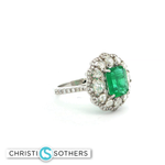 Load image into Gallery viewer, 18KT Yellow Gold Amethyst Charm Necklace with Diamond Accents (5.73 cttw)