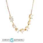 Load image into Gallery viewer, 14KT Yellow Gold Mixed-Cut Diamond Necklace with Lab-Grown Diamonds (3.08 cttw)