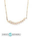 Load image into Gallery viewer, 14KT Gold Marquise Diamond Necklace (2.16 cttw)