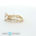 Load image into Gallery viewer, 14KT Yellow Gold Heart-Shaped Diamon Ring (3.16 cttw)