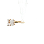 Load image into Gallery viewer, 14KT Yellow Gold Pear &amp; Oval Diamond Toi et Moi Ring with Lab-Grown Diamonds (1.77 cttw)