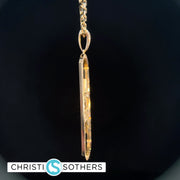 14KT Yellow Gold w/ Diamonds Magen David Pendant