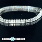 Load image into Gallery viewer, 14KT White Gold 7.09ct Lab Diamond Tennis Bracelet
