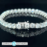 Load image into Gallery viewer, 14KT White Gold 15.18ct Lab Diamond Tennis Bracelet
