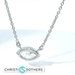 Load image into Gallery viewer, 14KT White Gold 0.97ct Lab Marquise Diamond Bezel Set Solitaire Necklace
