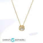 Load image into Gallery viewer, 14KT Yellow Gold 0.45ct Lab Diamond Necklace
