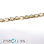 Load image into Gallery viewer, 14KT Yellow Gold 10.56ct Lab Pear Diamond Bezel Necklace
