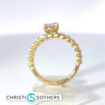 Load image into Gallery viewer, 14KT Yellow Gold 1.95ct Lab Oval Diamond Engagement Ring &amp; Band Set
