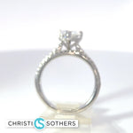 Load image into Gallery viewer, 14KT White Gold 2.49ct Lab Pear Shape Diamond Engagement Ring &amp; Band Set

