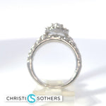 Load image into Gallery viewer, 14KT White Gold 3.01ct Lab Marquise Diamond Engagement Ring &amp; Band Set
