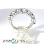 Load image into Gallery viewer, 14KT White Gold 3.00ct Lab-Grown Certified Round Diamond Band
