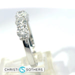 Load image into Gallery viewer, 14KT White Gold Lab-Grown Diamond Five-Stone Ring (1.55 cttw)
