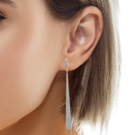 Load image into Gallery viewer, 18KT White Gold Diamond Drop Earrings (2.51 cttw diamonds)
