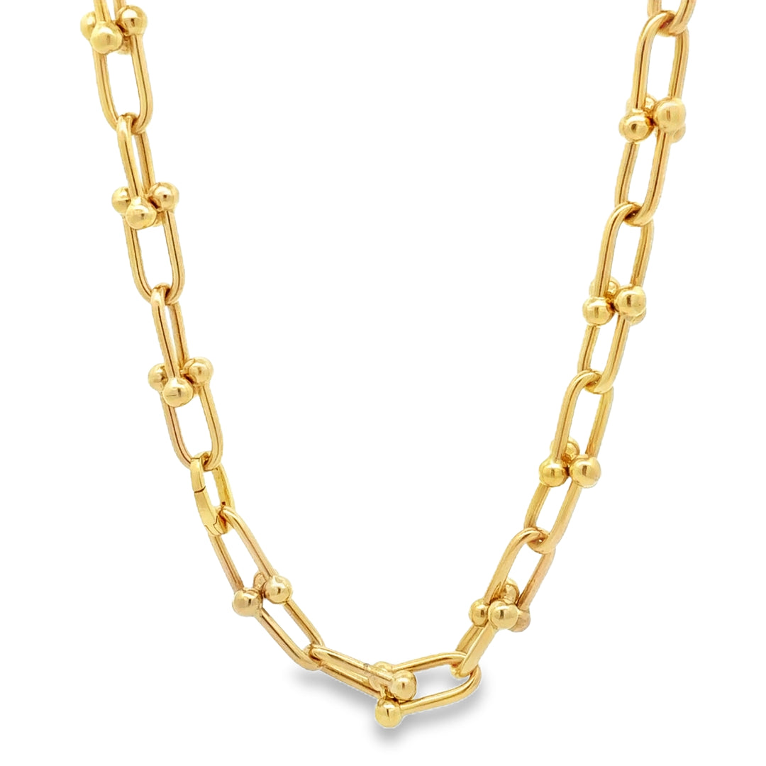 14KT Yellow Gold Link Statement Chain (16.5")