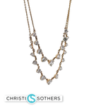Load image into Gallery viewer, 14KT Yellow Gold Diamond Cascade Necklace with Lab-Grown Diamonds (5.46 cttw)