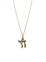 Load image into Gallery viewer, Chai Diamond Pendant Necklace in 14KT Yellow Gold
