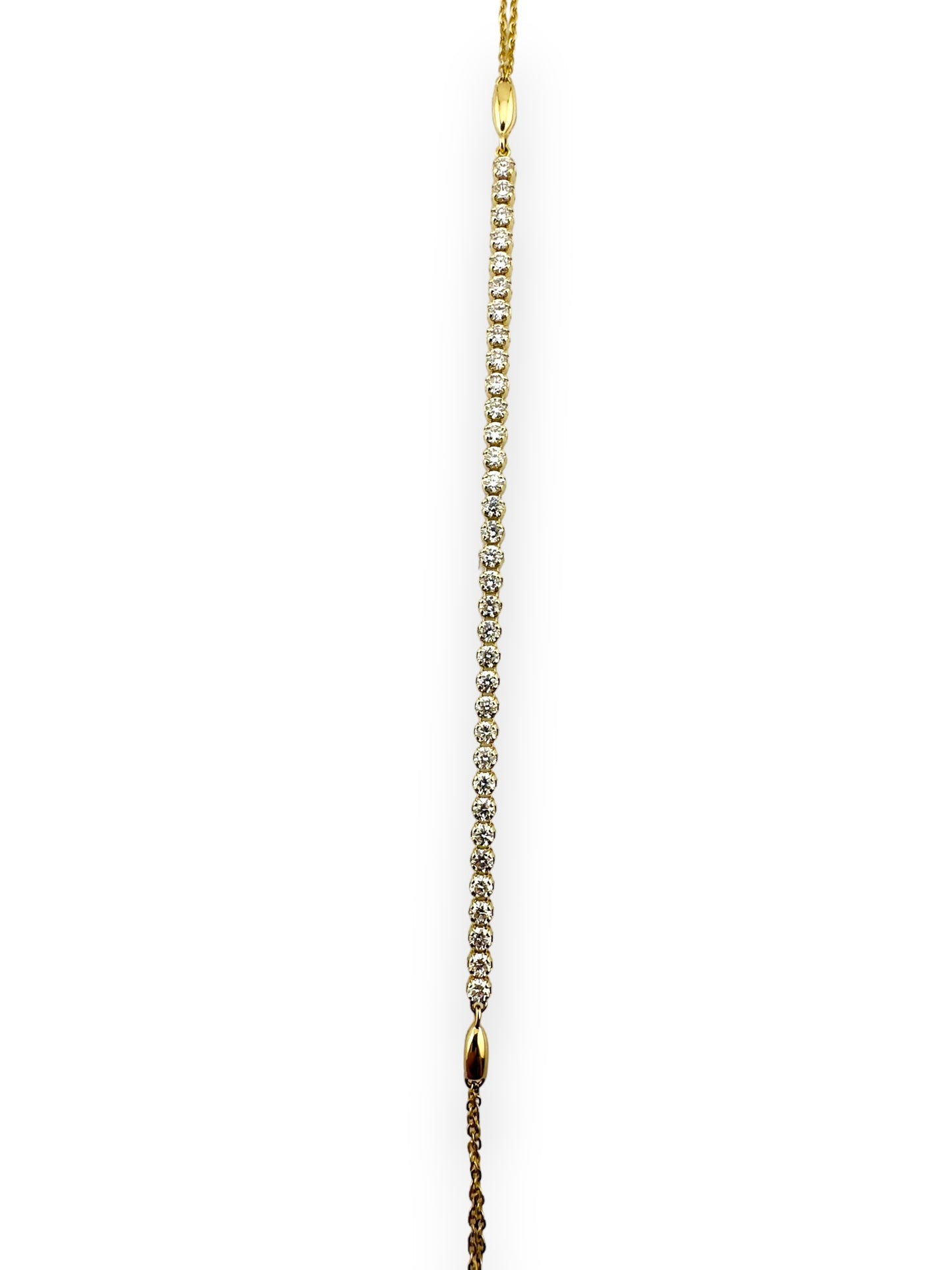 14kt Yellow Gold Tennis Bracelet - 0.73ct Pavé Diamonds