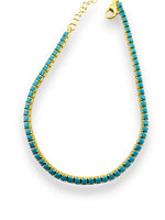 Load image into Gallery viewer, Radiant Turqoise Tennis Bracelet
