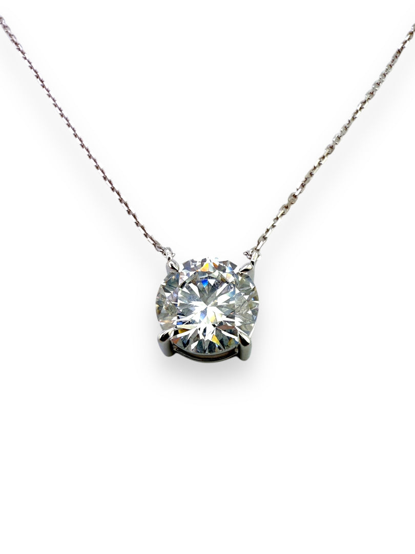 Radiant Lab-Grown Diamond Solitaire Pendant