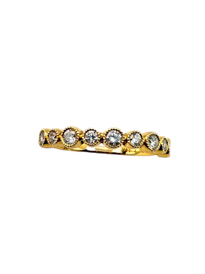 14KT Vintage Glow Diamond Band