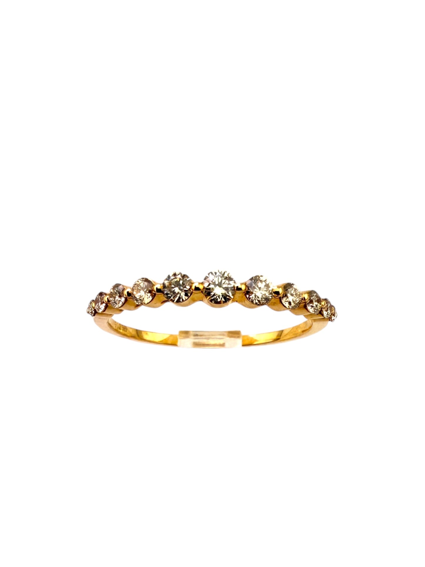 Classic 14KT Yellow Gold Diamond Band