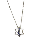 Load image into Gallery viewer, Israel Map in MagenDavid Necklace
