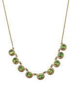 Load image into Gallery viewer, Yellow Gold Tsavorite &amp; Diamond Necklace
