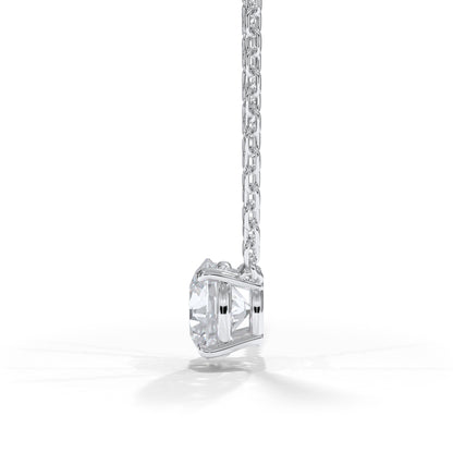 14KT w/g Ideal Cut Lab-Grown Diamond Solitaire Pendant (1.00ct)