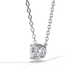 Load image into Gallery viewer, 14KT w/g Ideal Cut Lab-Grown Diamond Solitaire Pendant (1.00ct)
