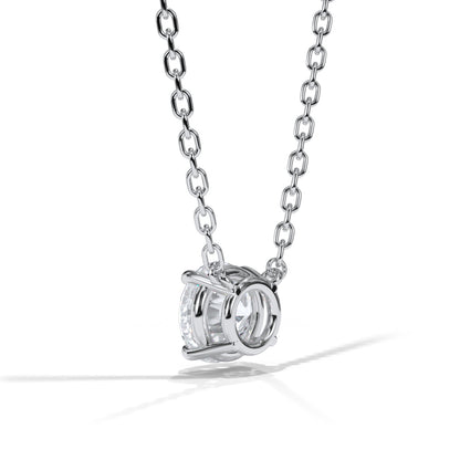 14KT w/g Ideal Cut Lab-Grown Diamond Solitaire Pendant (1.00ct)