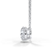14KT w/g Certified Ideal Cut Lab-Grown Diamond Solitaire Pendant (2.10 ct)