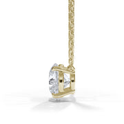 14KT y/g Certified Ideal Cut Lab-Grown Diamond Solitaire Pendant (2.09ct)
