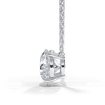 Load image into Gallery viewer, 14KT w/g Certified Ideal Cut Lab-Grown Diamond Solitaire Pendant (3.08 ct)
