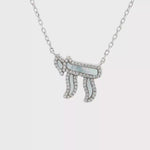 Load and play video in Gallery viewer, Chai Charm Necklace – Sterling Silver &amp; Gold-Plated Options
