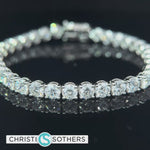 Load and play video in Gallery viewer, 14KT White Gold 15.18ct Lab Diamond Tennis Bracelet
