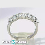 Load and play video in Gallery viewer, 14KT Lab-Grown Oval Shape Diamond Band
