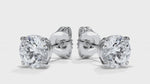 Load and play video in Gallery viewer, 14KT w/g Certified Lab-Grown Ideal Cut Round Diamond Basket Pushback Earrings (2.20 CTTW)
