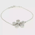Load and play video in Gallery viewer, Sterling Silver Floral Chain Bracelet
