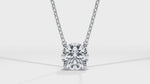Load and play video in Gallery viewer, 14KT w/g Certified Ideal Cut Lab-Grown Diamond Solitaire Pendant (2.10 ct)
