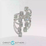 Load and play video in Gallery viewer, 18KT White Gold Diamond Piano Ring (1.26 cttw diamonds)
