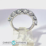 Load and play video in Gallery viewer, 14KT White Gold 3.00ct Lab-Grown Certified Round Diamond Band
