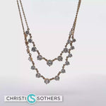 Load and play video in Gallery viewer, 14KT Yellow Gold Diamond Cascade Necklace with Lab-Grown Diamonds (5.46 cttw)