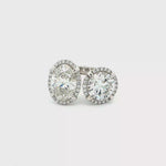 Load and play video in Gallery viewer, 14KT White Gold Multistone Ring with Oval and Round Lab-Grown Diamonds (8.96 cttw)
