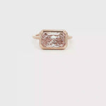Load and play video in Gallery viewer, 14KT Rose Gold Fancy Pink Lab-Grown Diamond Bezel Ring (3.01 cttw diamond)
